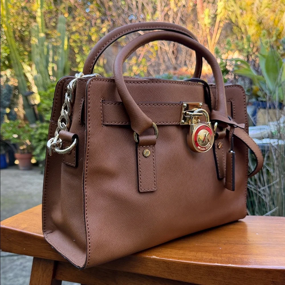Michael Kors Tan Leather Satchel - Picture 2 of 8